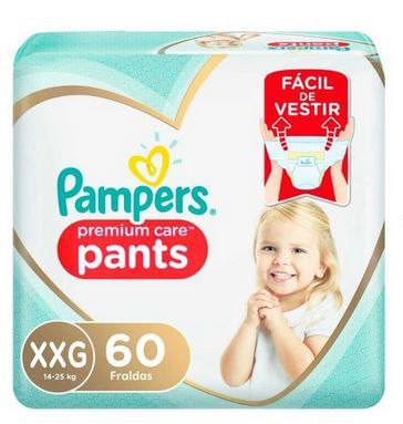 Fralda Pampers Pants Premium Care Tamanho Xxg Com 60 Unidades