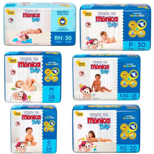 Fralda Turma da Mônica Baby
