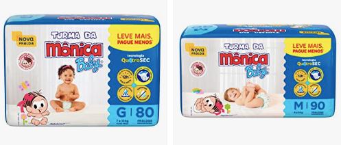 Fralda Turma da Mônica Baby Giga