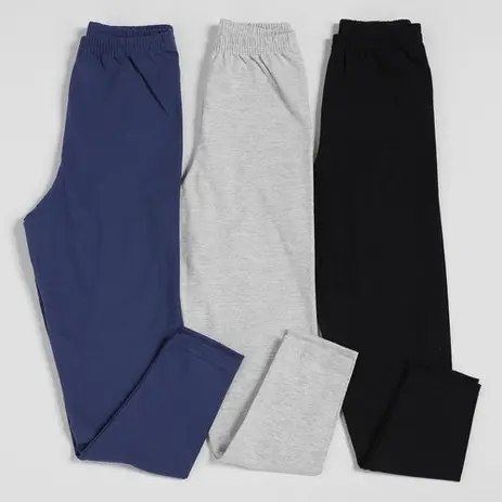 Kit Calça Legging Mia Kids Menina 3 Peças (08 a 12 anos)