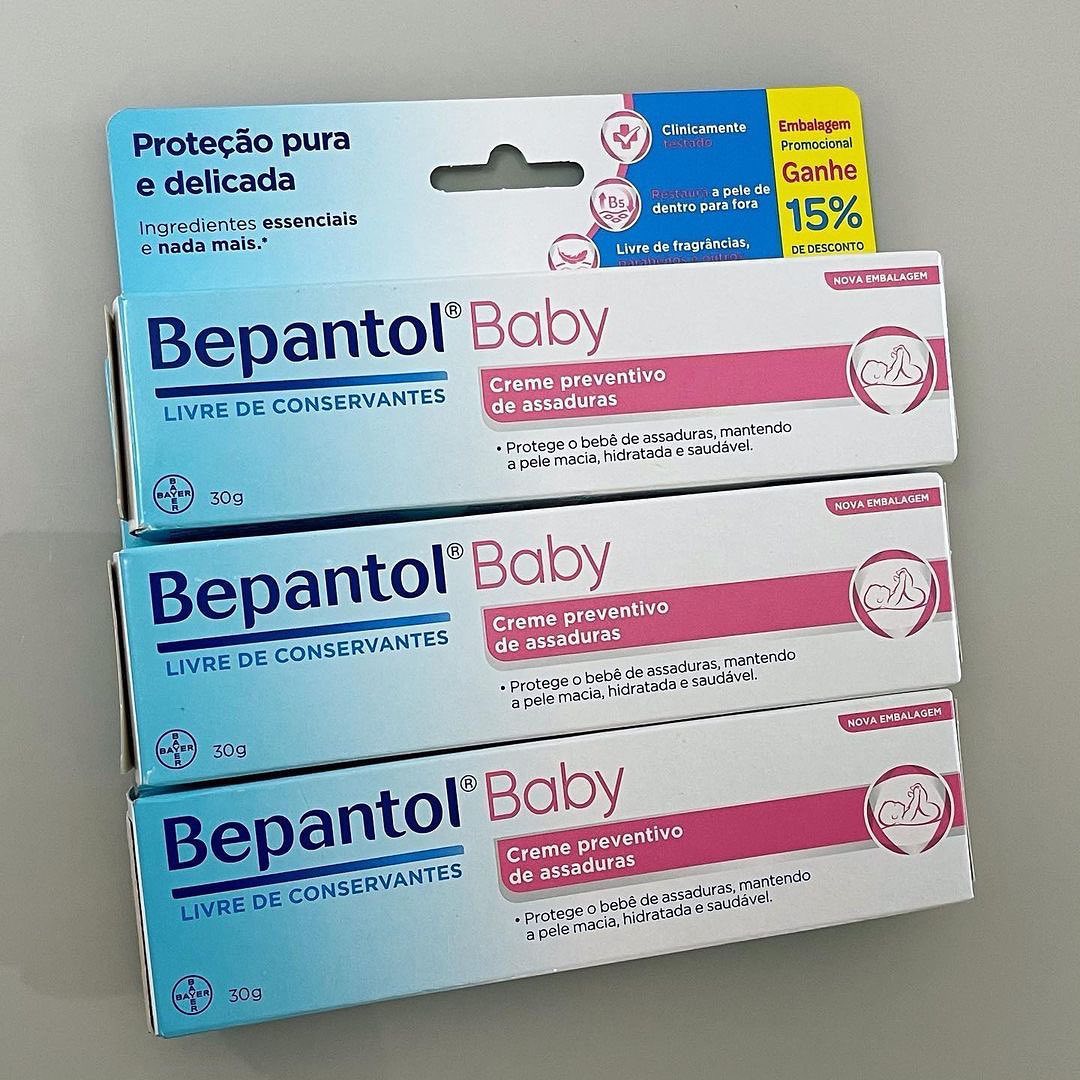 Kit Creme para Assaduras Bepantol Baby - 3 Unidades de 30g cada