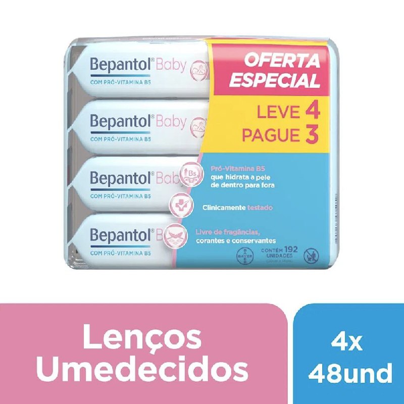 Lenço Umedecido Bepantol Baby