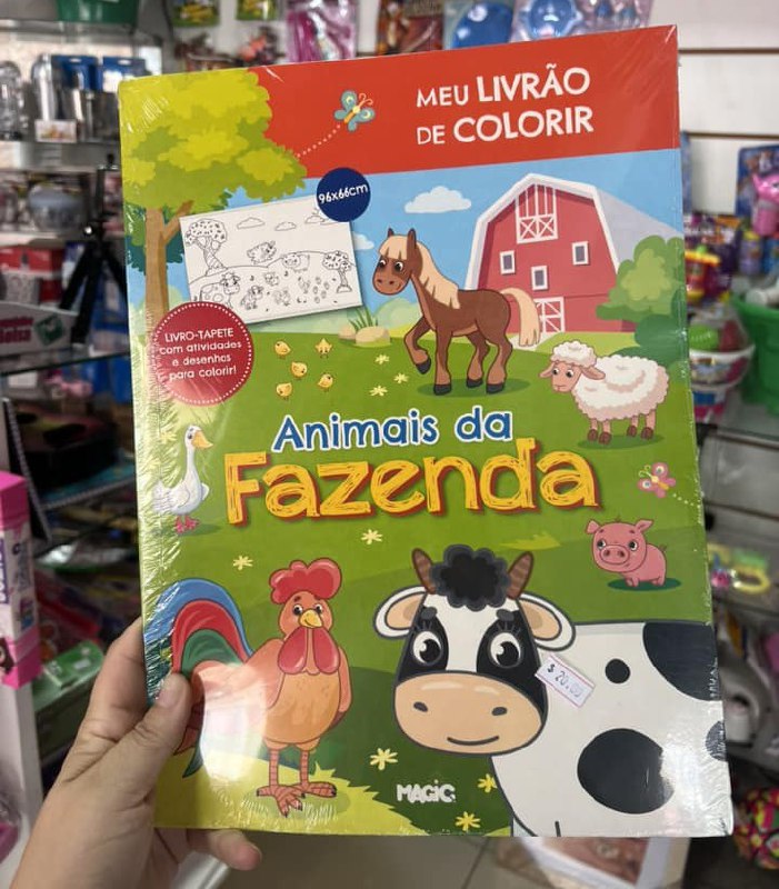 Meu Livrão de Colorir Animais da Fazenda
