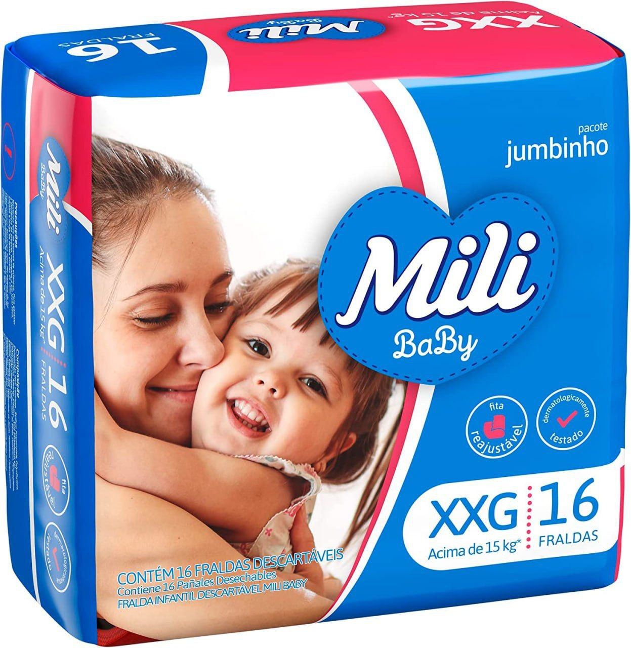 Mili, Fralda XXG, 16 Fraldas
