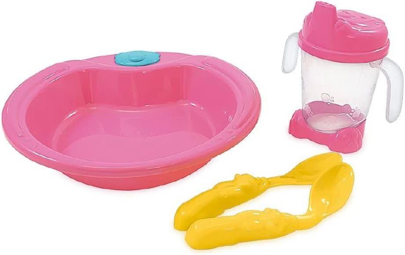 Adoleta Bebê Kit Alimentacao Colore, Rosa POP
