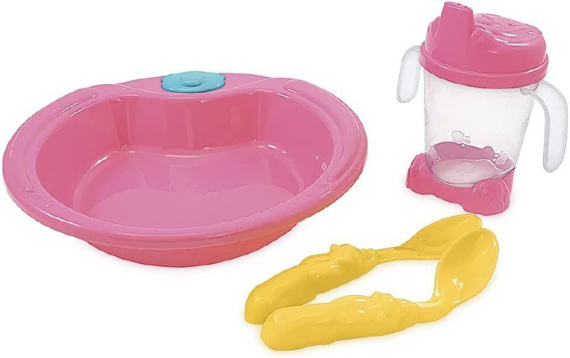 Adoleta Bebê Kit Alimentacao Colore, Rosa POP