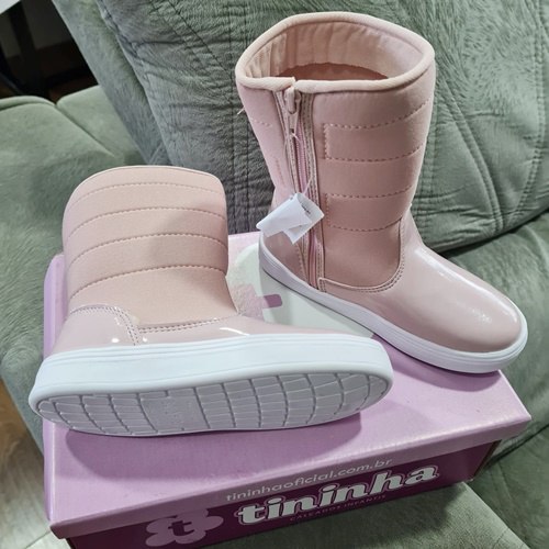 Bota Infantil Tininha Confort Menina - Rosê (20 ao 27)