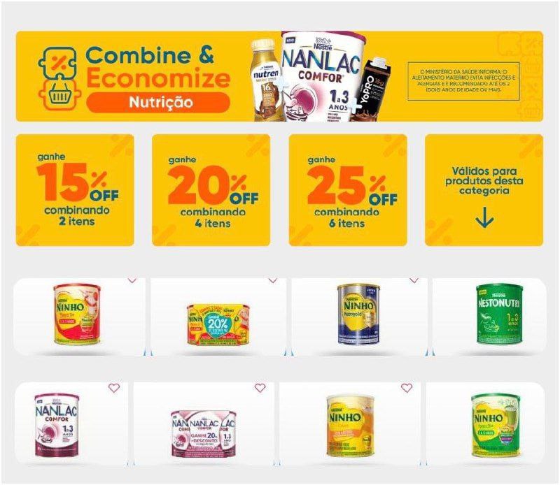 Combine e Economize em Nutrição Infantil!