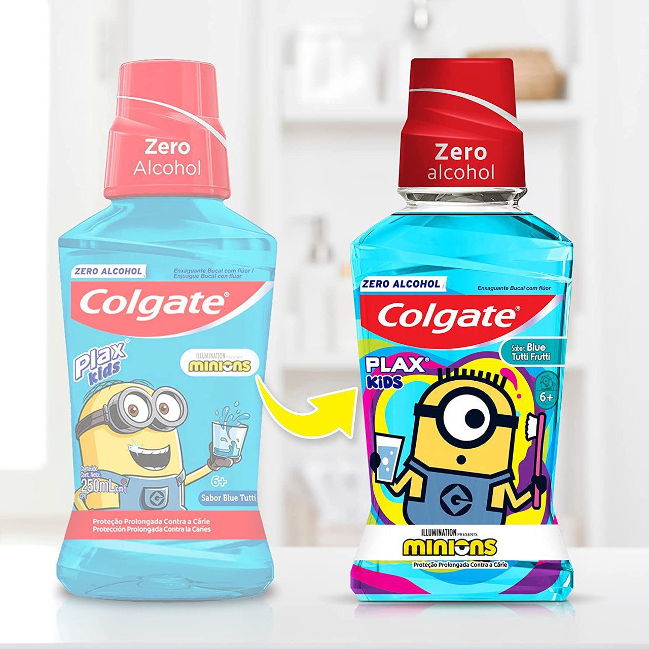 Enxaguante Bucal Colgate Plax Kids Minions 250ml