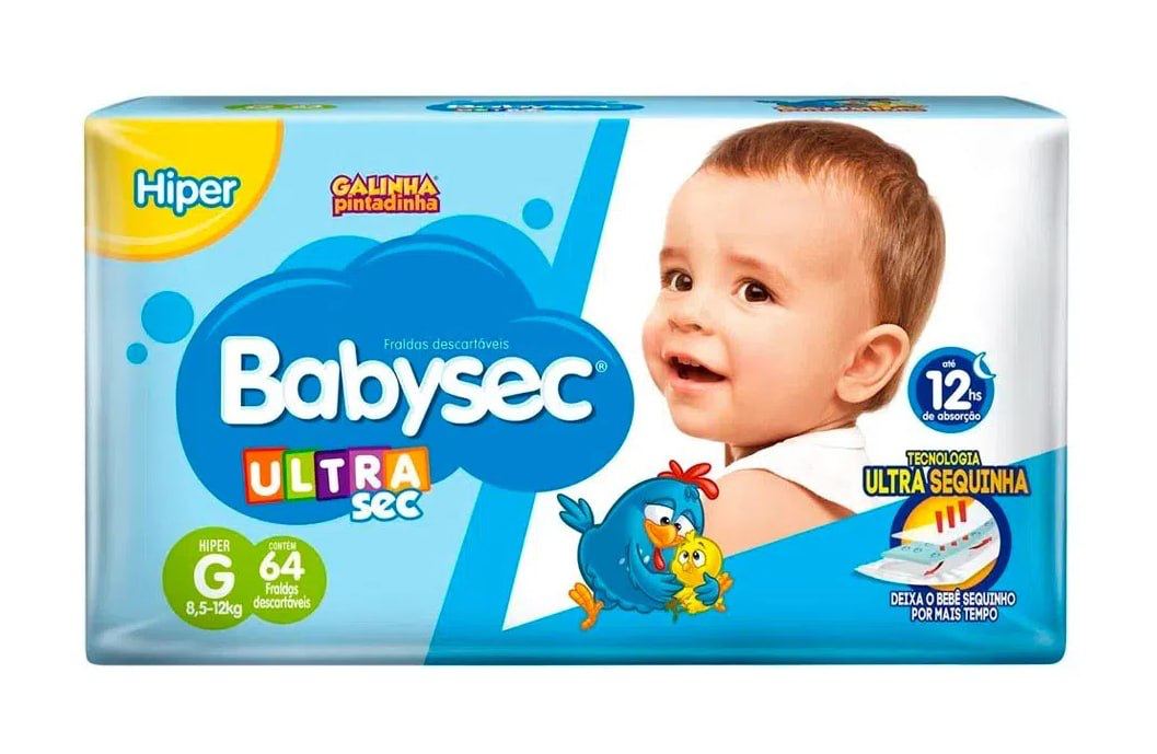 Fralda Babysec Ultrasec G 64 Unidades