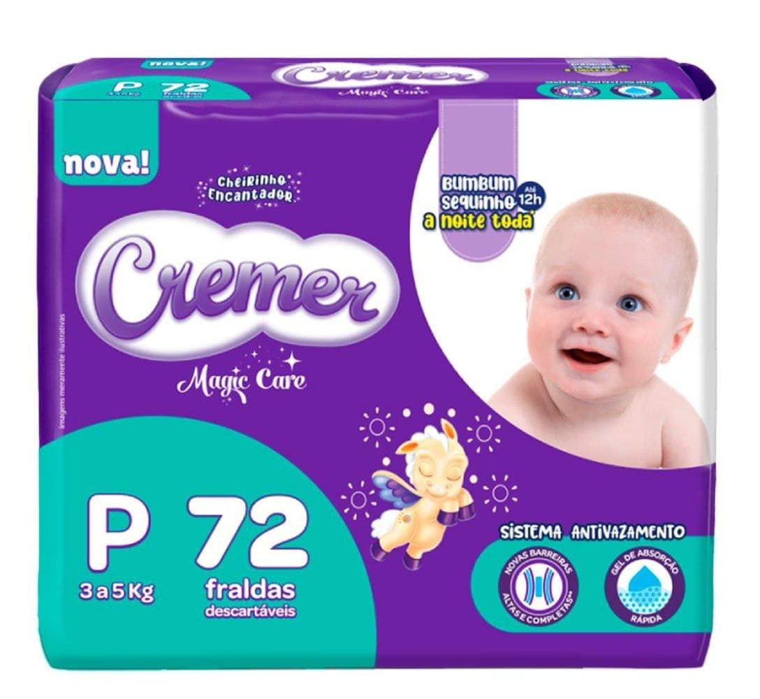 Fralda Cremer Magic Care Hiper P 72 Unidades