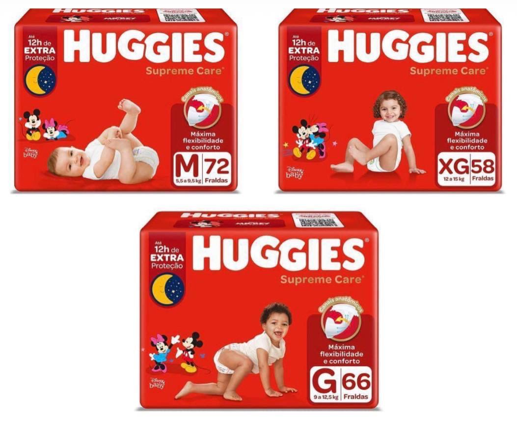 Fralda Huggies Supreme Care