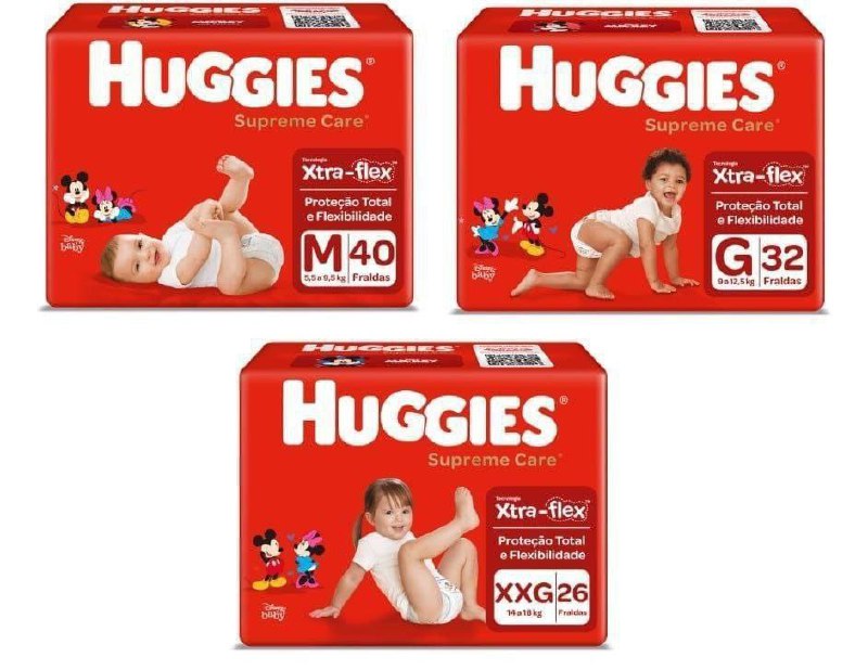 Fralda Huggies Supreme Care