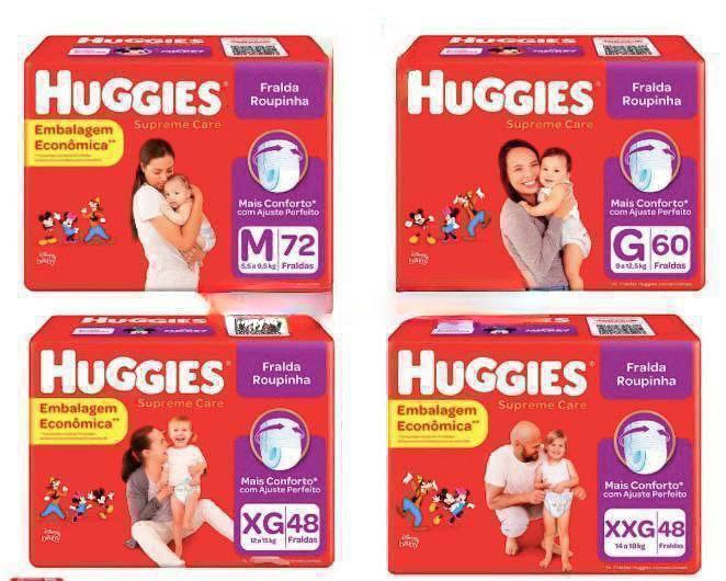 Fralda Huggies Supreme Care Roupinha
