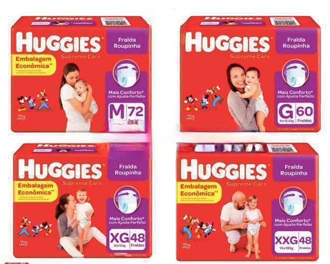 Fralda Huggies Supreme Care Roupinha