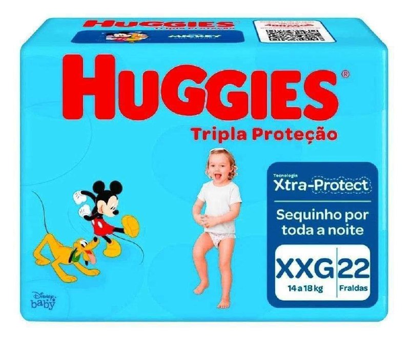 Fralda Huggies Tripla Proteção XXG 22 Unidades