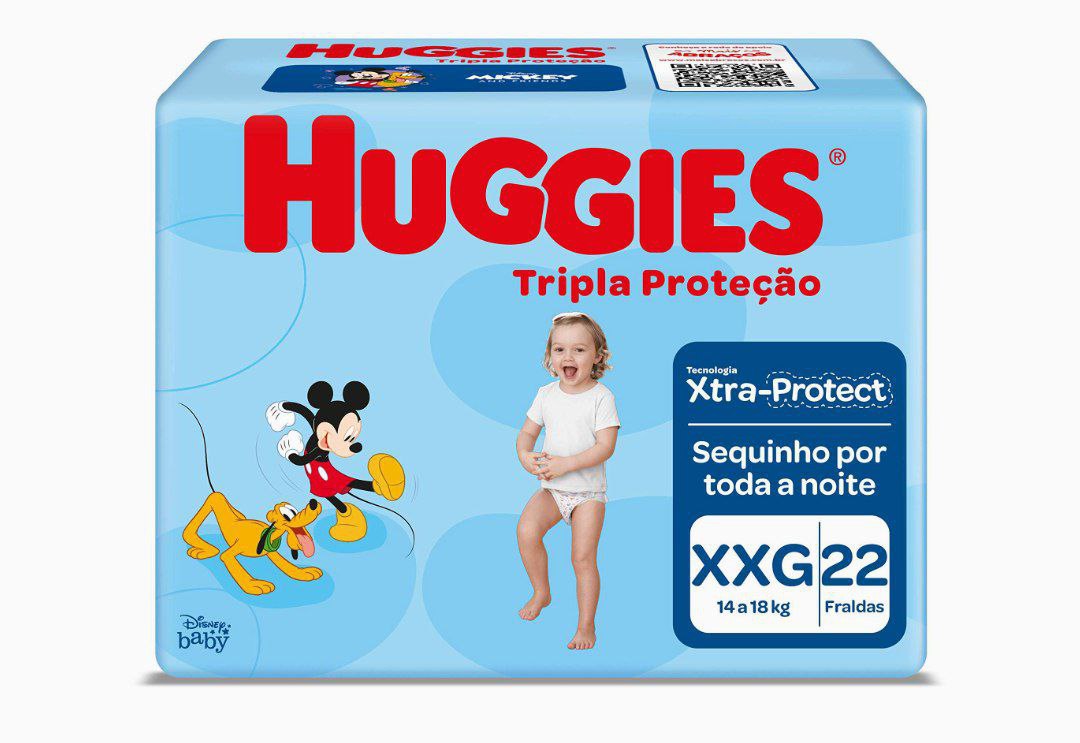 Fralda Huggies Tripla Proteção XXG 22 Unidades