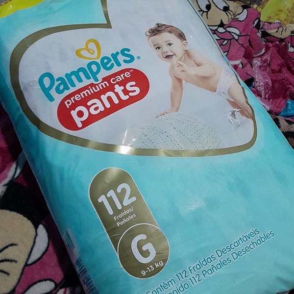 Fralda Pampers Pants Premium Care G 112 unidades