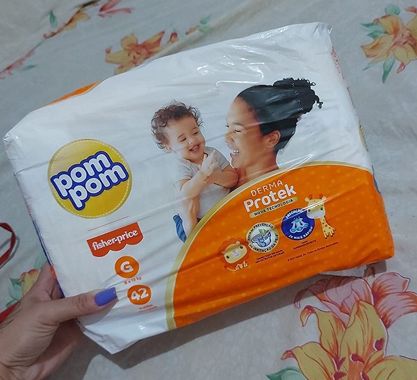 Fralda Pom Pom Derma Protek G com 42 Unidades