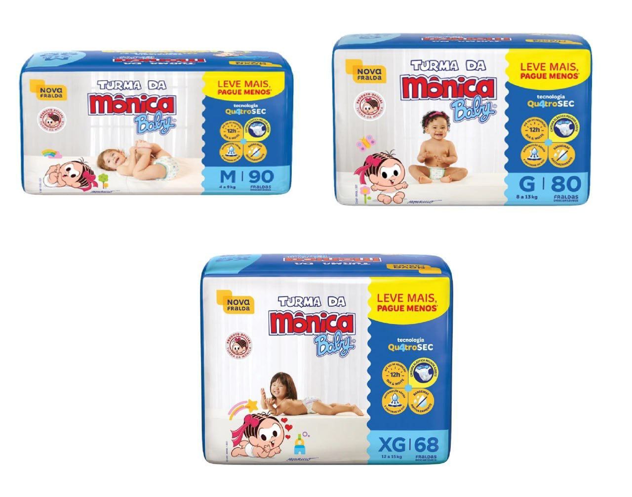 Fralda Turma da Mônica Baby