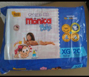 Fralda Turma da Mônica Baby Jumbo XG 20 Unidades