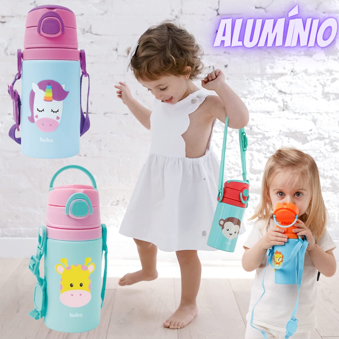 GARRAFINHA DE ALUMINIO ANIMAL FUN - BUBA