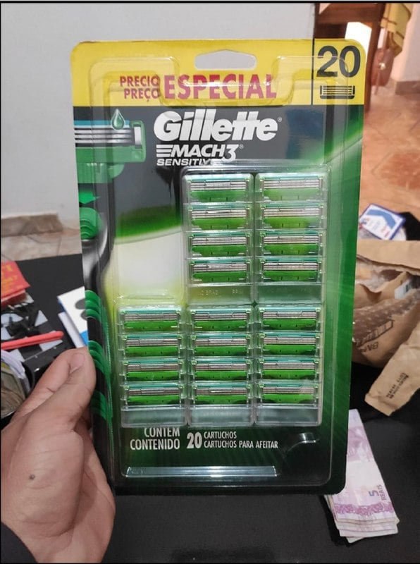 Gillette Mach3 Sensitive - Saindo a R$ 5,62 a unidade‼️