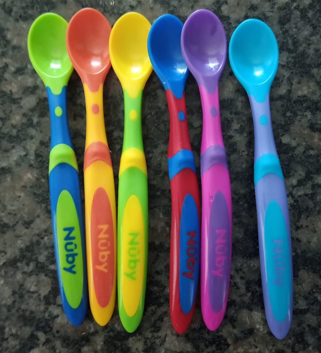 Kit 6 Colheres Coloridas Nûby Sortido