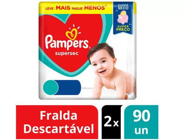 Kit Fralda Pampers Supersec