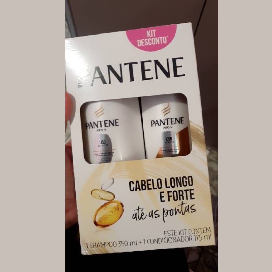 Kit Pantene Liso Extremo Shampoo 350ml + Condicionador 175ml