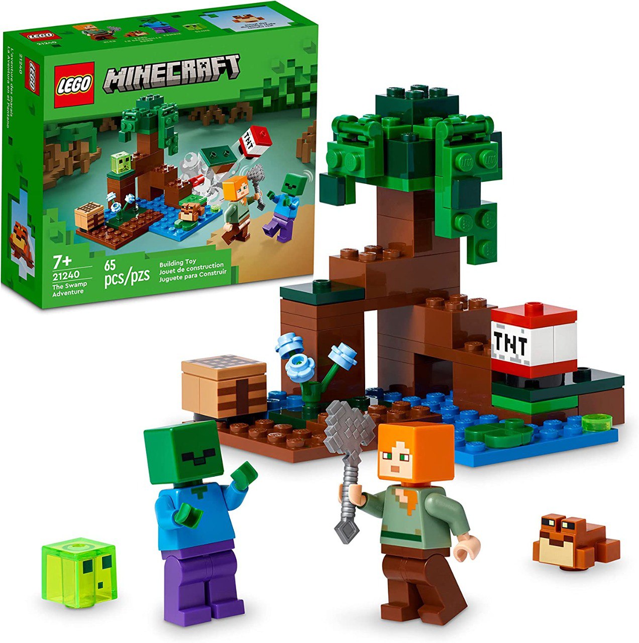 LEGO Minecraft A Aventura no Pântano 21240 (65 Peças); Conjunto de Construção*