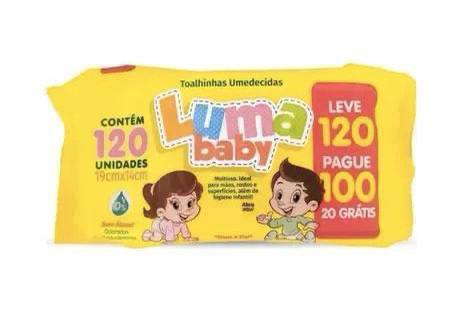 Lenço Umedecidas Luma Baby Toalhinhas - 120 unidades
