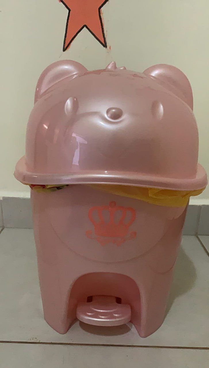Lixeira Infantil com Pedal Fofura, Adoleta Bebê,