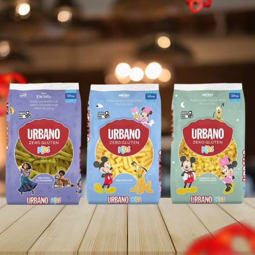 👉🏻 Macarrão de Arroz Urbano Kids 500g (2 sabores)