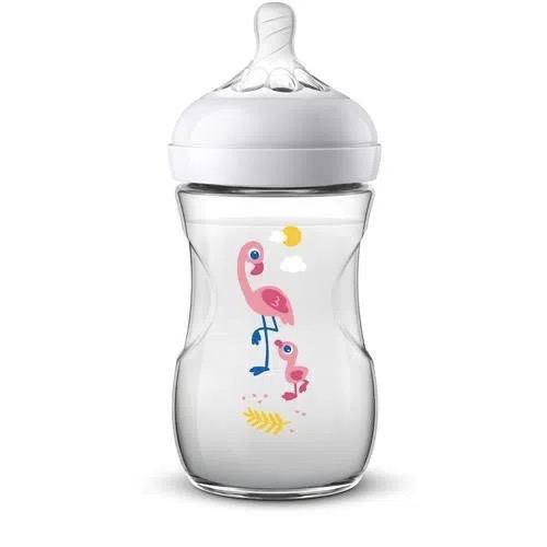 Mamadeira Pétala Decorada Flamingo 260Ml, Philips Avent