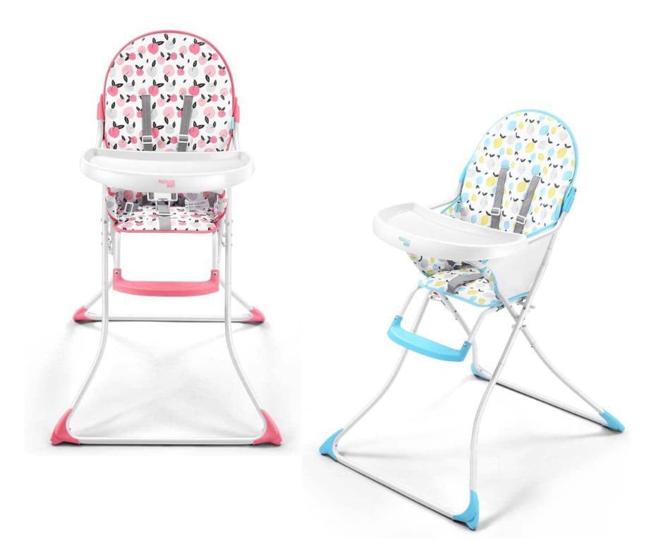 Multikids Cadeira Alta de Alimentação Slim Azul ou Rosa