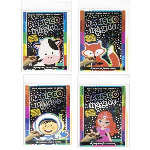 Novidade ‼️ Rabisco Mágico 😻 Risque para revelar as cores‼️