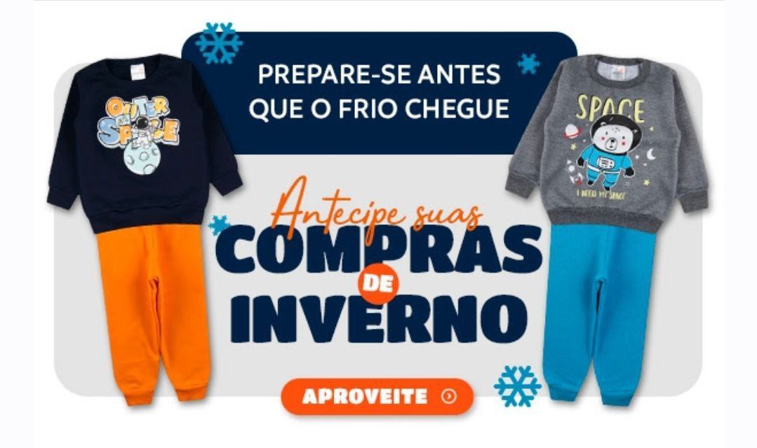O frio está chegando! Você já renovou o guarda-roupas dos pequenos? 💕