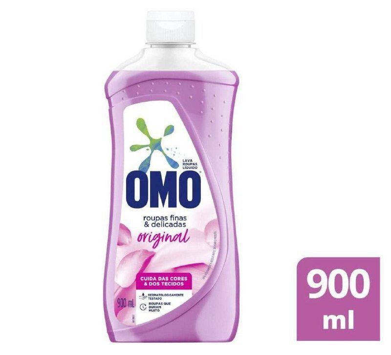 Sabão Liquido Omo Roupas Finas e Delicadas Original 900ml