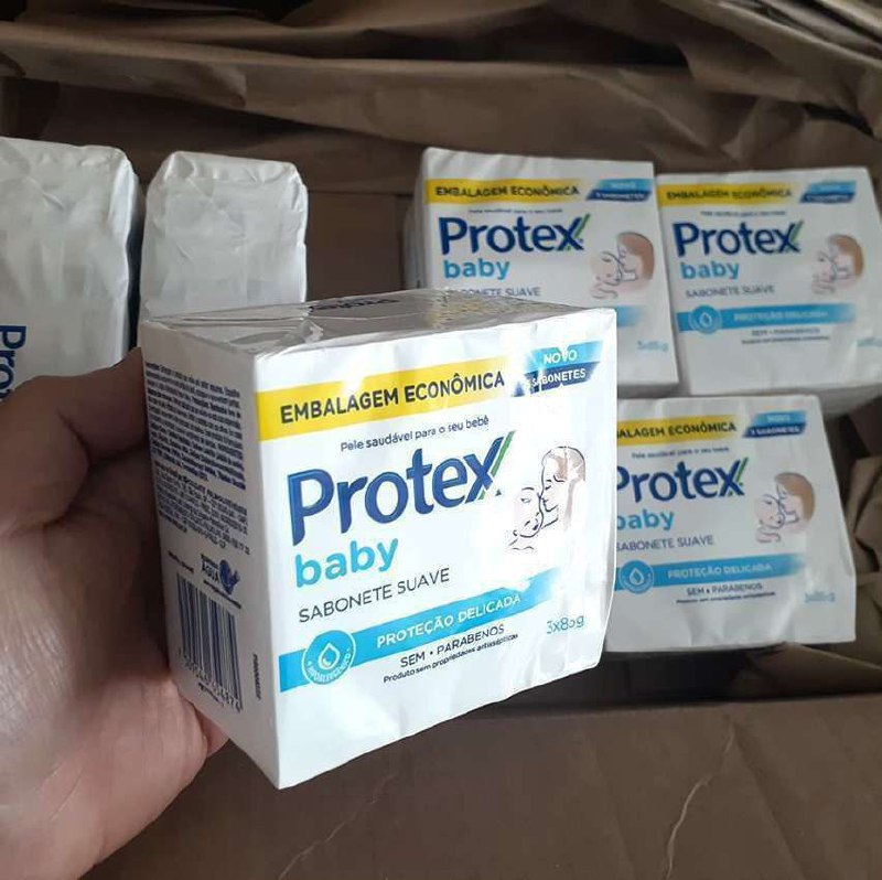 Sabonete em Barra Para Bebê Protex Baby Delicate Care 85G 3 Unidades