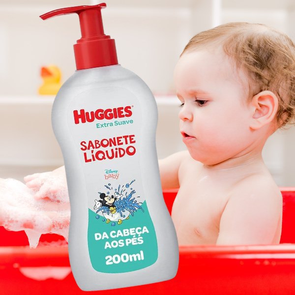 Sabonete Líquido Huggies Extra Suave - 200ml