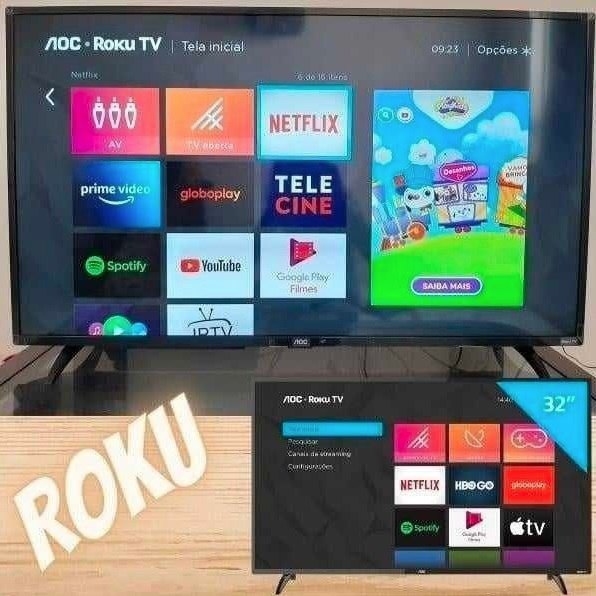 Smart TV 32” HD D-LED AOC 32S5135/78G VA - Wi-Fi 3 HDMI 1 USB