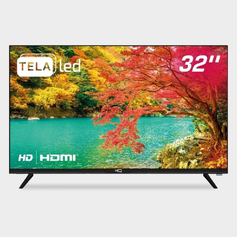 TV LED 32" HD HQ Conversor Digital Externo 3 HDMI 1 USB Design Slim. *ESTA TV NÃO É SMART*