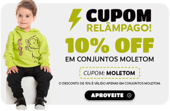 10% OFF EM CONJUNTOS MOLETOM