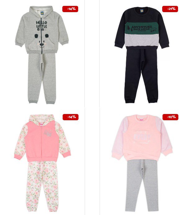 5 Conjuntos por  R$ 199