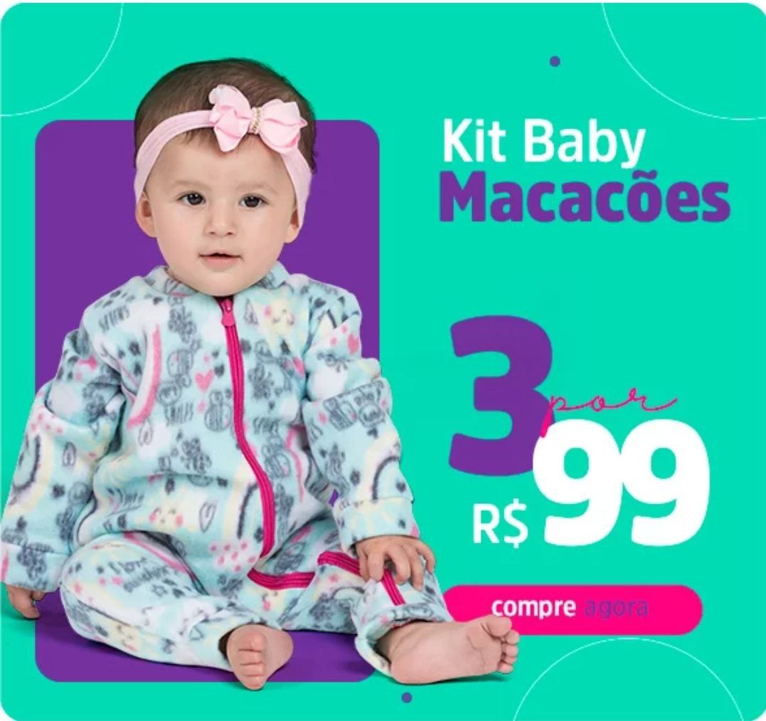 Bebê sempre quentinho e lindo  - Tam P ao 3