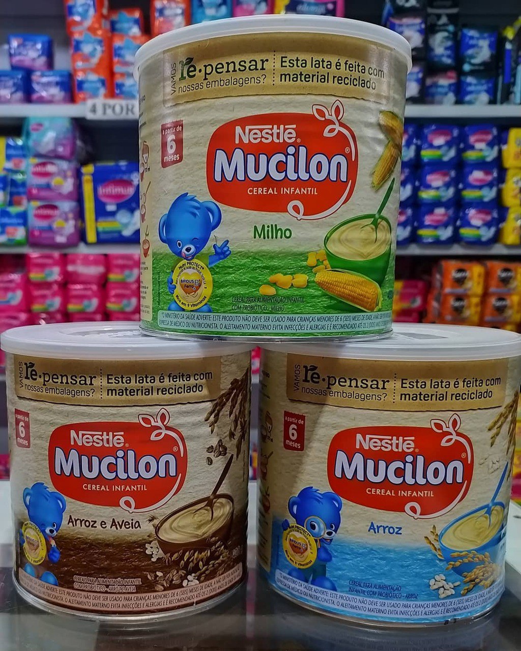 Cereal Infantil Arroz e Aveia Mucilon 400g