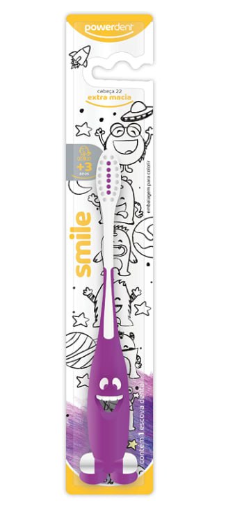 Escova De Dentes Infantil Smiles, Powerdent