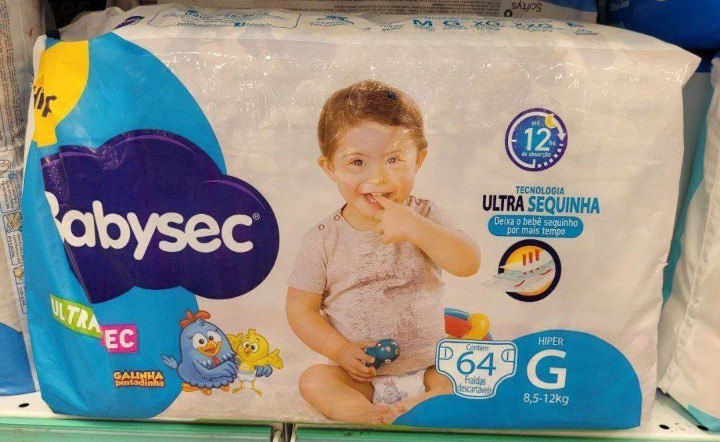 Fralda Babysec Galinha Pintadinha Ultrasec G 64 Unids