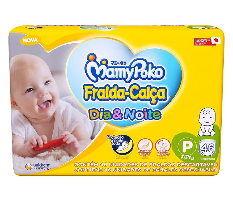 Fralda-Calça MamyPoko Dia & Noite P 46 unidades